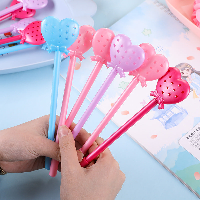 Wholesale Plastic Love Bow Gel Pen